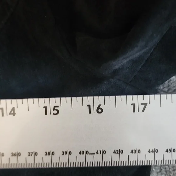 Vero Moda Black Suede Moto Jacket Silver Zipper Details - Picture 9 of 9